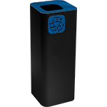 [PSR633B] PSR633B - gettacarta a pavimento forma quadrata corpo nero testa col.Blu