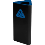 [PSR636B] PSR636B - gettacarta a pavimento forma triangolare corpo nero con testa blu