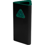 [PSR636G] PSR636G - gettacarta a pavimento forma triangolare corpo nero con testa verde
