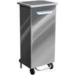 [PSR749X] PSR749X - pattumiera a pedale acciaio inox  90 lt