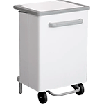 [PSR750] PSR750 - pattumiera a pedale bianca  70 lt