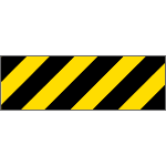 [R9403] R9403 - Pannello adesivo rifrangente giallo nero