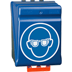 [SBB31] SBB31 - Custodia per 12 paia di occhiali coperchio ABS colore blu