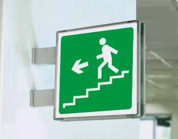 [SEM15161BA] SEM15161BA - segnale alluminio METAL a bandiera bifacciale piu'simbolo 150x150