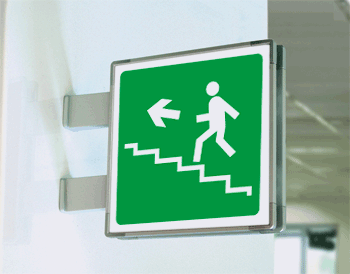 [SEM15164BA] SEM15164BA - segnale alluminio METAL a bandiera bifacciale piu'simbolo 150x150