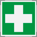 [SEME15101G] SEME15101G - segnale alluminio METAL monofacciale Pronto Soccorso EN ISO 7010