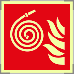 [SEMLE15106A] SEMLE15106A - Segnale fotoluminescente in alluminio METAL monofacciale piu'simbolo