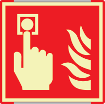 [SEMLE15117AC] SEMLE15117AC - segnale luminesc.Metal monofacc. profilo ROSSO Pulsante Ant. ISO 7010