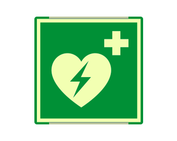 [SEMLE15156GC] SEMLE15156GC - segnal. all.Metal mono luminescente profilo VERDE DAE EN ISO 7010