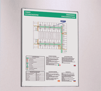 [SEMPST] SEMPST - segnale in alluminio METAL per planimetrie 297X420 (A3)+ GRAFICA
