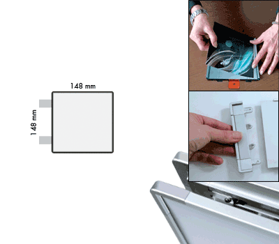 [SEMS1515BN] SEMS1515BN - segnale alluminio METALSIGN a bandiera bifacciale colore ANTRACITE