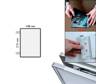 [SEMS2115BN] SEMS2115BN - segnale alluminio METALSIGN a bandiera bifacciale colore ANTRACITE
