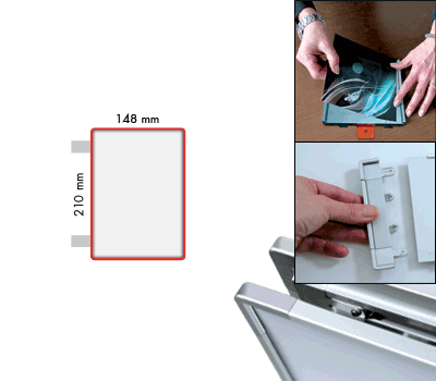 [SEMS2115BR] SEMS2115BR - segnale alluminio METALSIGN a bandiera bifacciale colore ROSSO