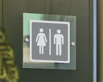 [SEP15644W] SEP15644W - segnale plexiglass PLEXI monofacciale 200x200 piu'simbolo