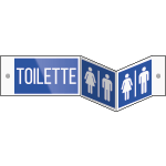 [SEP2553BDQ] SEP2553BDQ - segnale PLEXIGLASS bifacciale fissaggio vite TOILETTE