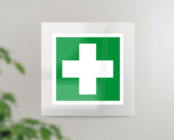 [SEPE15101FW] SEPE15101FW - targa Plexi monofacciale Pronto soccorso fiss.inv.EN ISO 7010 E003