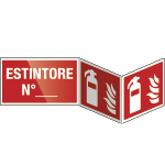 [SEPE20150BIP] SEPE20150BIP - segnale PLEXIGLASS bifacciale fissaggio invisibile ESTINTORE N.
