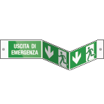 [SEPE720104BDT] SEPE720104BDT - segnale PLEXIGLASS bifacciale fissaggio vite USCITA DI EMERGENZA