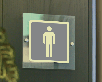 [SEPS15642W] SEPS15642W - Segnale plexiglass PLEXI monofacciale piu'simbolo fotoluminescente