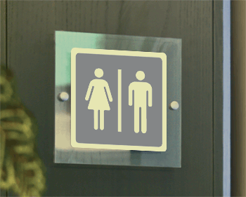 [SEPS15644W] SEPS15644W - Segnale plexiglass PLEXI monofacciale piu'simbolo fotoluminescente