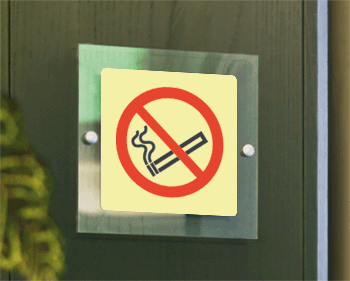 [SEPSE1301W] SEPSE1301W - targa Plexi monofacciale SVietato fumare EN ISO 7010 P002