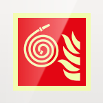 [SEPSE15106W] SEPSE15106W - Segnale plexiglass PLEXI monofacciale piu'simbolo fotoluminescente