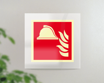 [SEPSE15111FW] SEPSE15111FW - targa Plexi monofac.Presidio Antinc.fiss.invisib.EN ISO 7010 F004