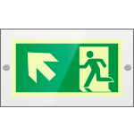 [SEPSE715105R] SEPSE715105R - targa PLexi mono  usc. emerg.sn alto fissaggio a vite EN ISO 7010