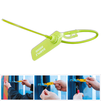 [SGE1131Y] SGE1131Y - confezione 1000 sigilli a filo inserto metallico mm.350 GIALLO