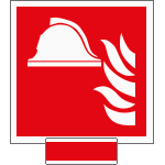 [SICE15111A] SICE15111A - sistema COLORFIX ROSSO monofacciale Presidio Antincendio EN ISO 7010