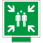 [SICE15180A] SICE15180A - sistema COLORFIX VERDE monofacciale Punto D'Incontro EN ISO 7010