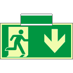[SICLE715104SM] SICLE715104SM - sistema COLORFIX VERDE bifacc/sosp.luminescente Usc.Emer.Sud  ISO 7010