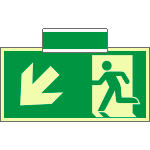 [SICLE715107SM] SICLE715107SM - sistema COLORFIX VERDE bifacc/sosp.luminescente Usc.Emer.SO ISO 7010