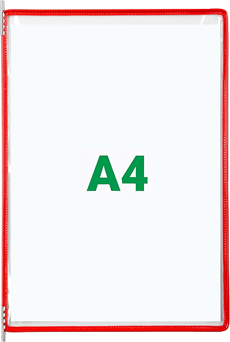 [SMCA400R] SMCA400R - confezione da 10 buste per leggii SMCA.. colore ROSSO