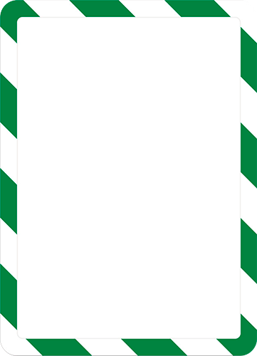 [SMCA492WG] SMCA492WG - confezione da 2 cornici formato A4 con retro magnetico c.VERDE/BIANCO