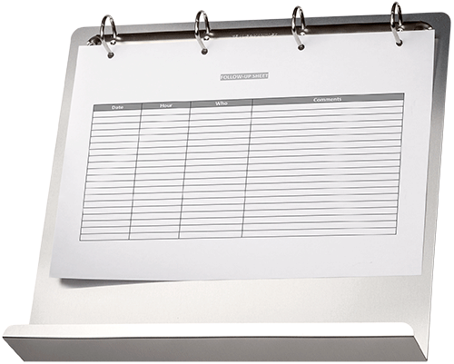 [SMCA791] SMCA791 - supporto magnetico con base con 4 anelli per fogli e cartelline A4