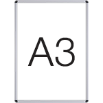 [SMCT297] SMCT297 - cornice a scatto con protezione antiriflesso trasparente x foglio A3