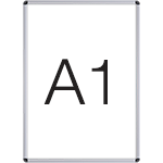 [SMCT594] SMCT594 - cornice a scatto con protezione antiriflesso trasparente x foglio A1