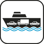 [SR120] SR120 - Etichetta adesiva rifrangente Traghetto