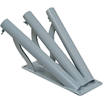 [SUPM3] SUPM3 - supporto a muro a 3 posti per aste diametro mm 32