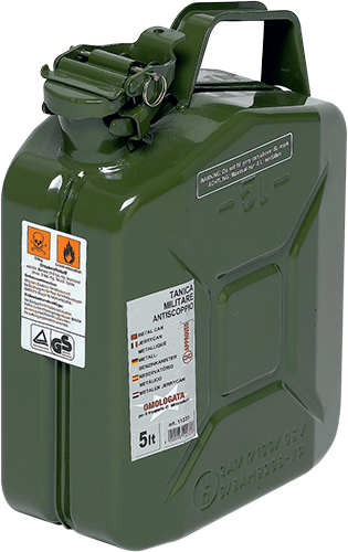 [TAN5] TAN5 - tanica in metallo omologata UN con tappo a vite capacita' lt.5