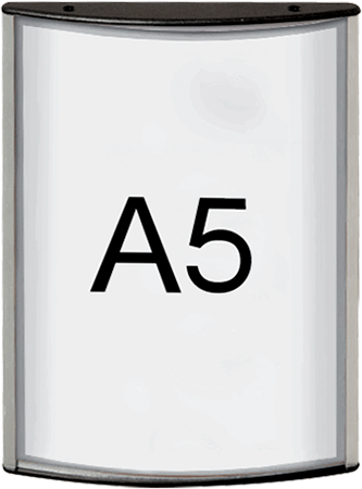 [TDC150] TDC150 - Targa murale monofacciale in alluminio con protezione frontale in PVC