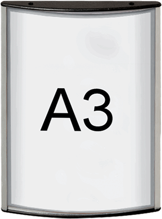 [TDC153] TDC153 - Targa murale monofacciale in alluminio con protezione frontale in PVC