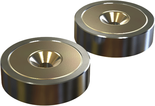 [TSMS17M] TSMS17M - confezione 2 magneti per rendere magnetico il supporto a muro TSMS15