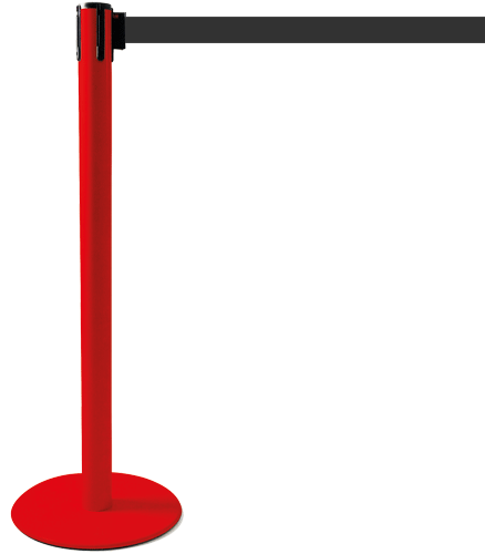 [TSP203N] TSP203N - colonnina SAFE IN modello PLUS colore rosso con nastro NERO