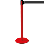 [TSP203N] TSP203N - colonnina SAFE IN modello PLUS colore rosso con nastro NERO