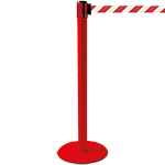 [TSP203RW] TSP203RW - colonnina SAFE IN modello PLUS colore rosso con nastro BIANCO/ROSSO