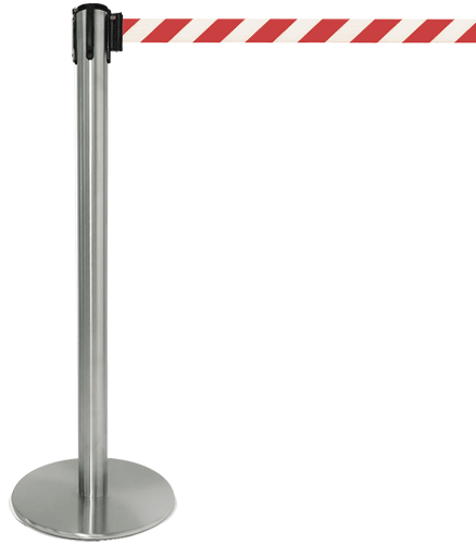 [TSP206RW] TSP206RW - colonnina SAFE IN modello PLUS in acciaio cromato lucido nastro B/R