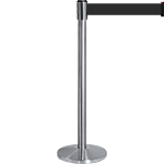 [TSP800N] TSP800N - colonnina SAFE IN con nastro personalizzabile h. cm 8 colore NERO