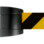 [TST500NY] TST500NY - testina a muro SAFE IN nera nastro 5 mt GIALLO/NERO